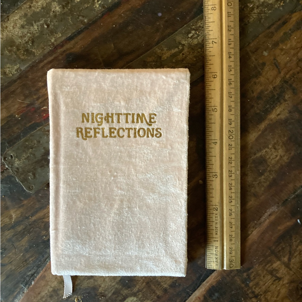 Nighttime Rituals journal in pink velvet New - Picture 5 of 6